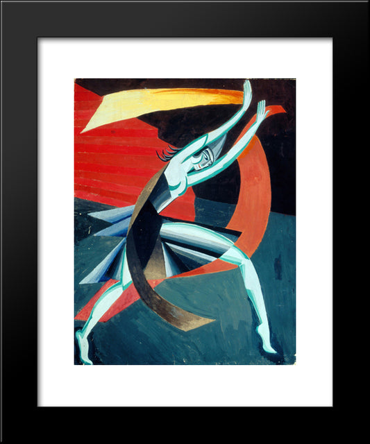 Costume Design For Salome 20x24 Black Modern Wood Framed Art Print Poster by Ekster, Aleksandra