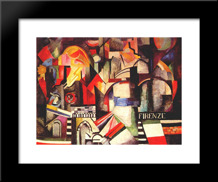 Florence 20x24 Black Modern Wood Framed Art Print Poster by Ekster, Aleksandra