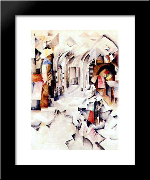 Genoa 20x24 Black Modern Wood Framed Art Print Poster by Ekster, Aleksandra