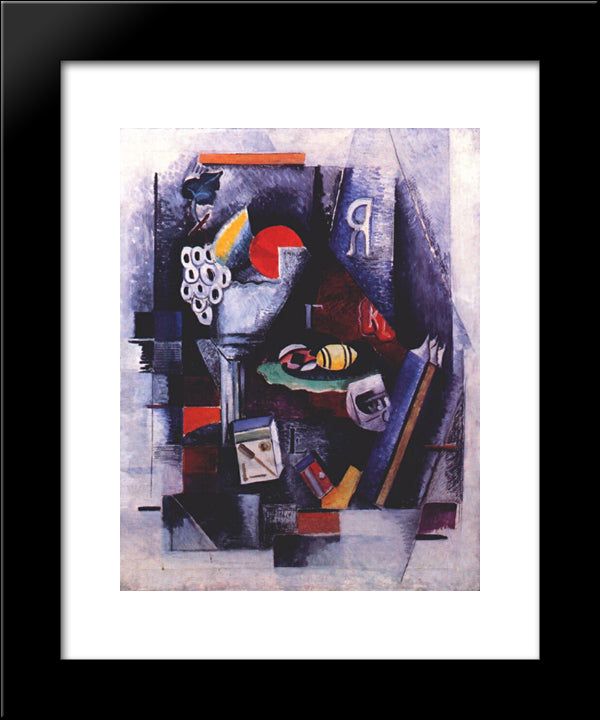 Still Life With Egg 20x24 Black Modern Wood Framed Art Print Poster by Ekster, Aleksandra