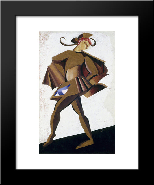 Theatrical Costume Design For The Play By William Shakespeare'S Romeo And Juliet 20x24 Black Modern Wood Framed Art Print Poster by Ekster, Aleksandra