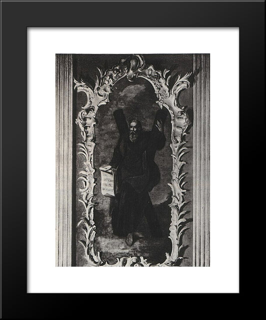 An Icon From The Iconostasis Of The St. Andrew'S Church In Kiev 20x24 Black Modern Wood Framed Art Print Poster by Antropov, Aleksey