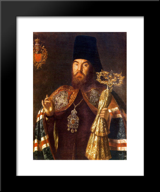 Archbishop Sylvester Kuliabka 20x24 Black Modern Wood Framed Art Print Poster by Antropov, Aleksey