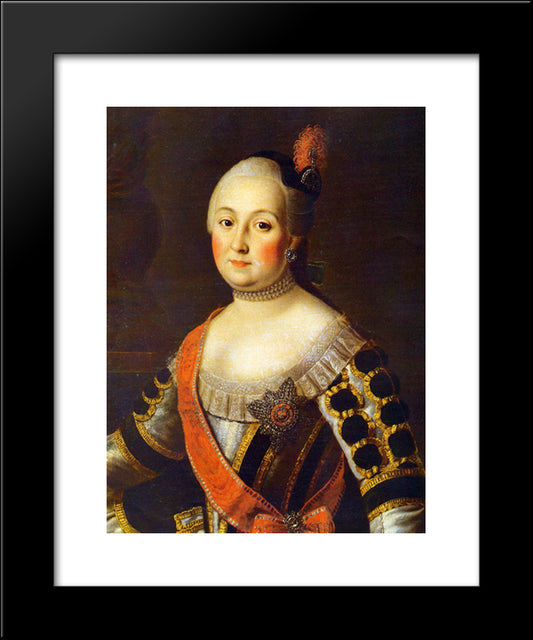 Countess Anna Vorontsova 20x24 Black Modern Wood Framed Art Print Poster by Antropov, Aleksey