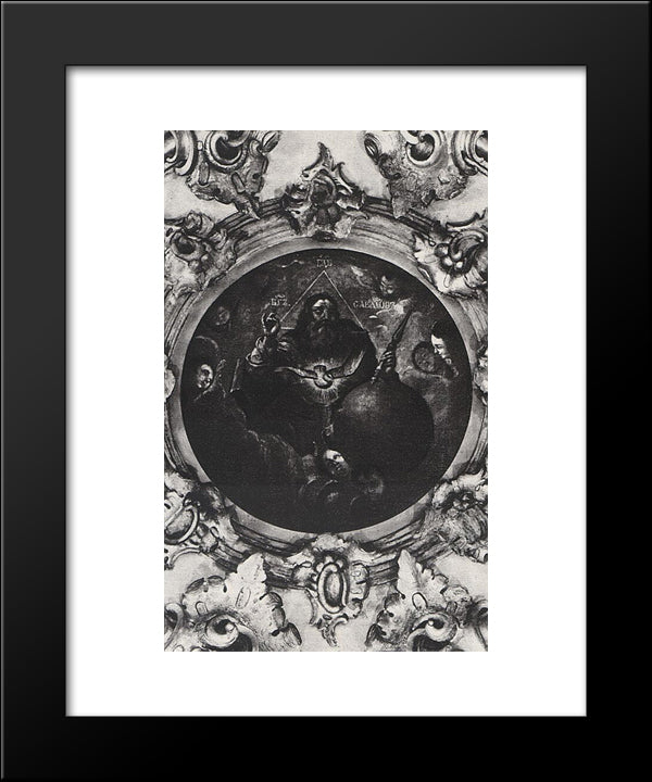 Lord God Safaof 20x24 Black Modern Wood Framed Art Print Poster by Antropov, Aleksey