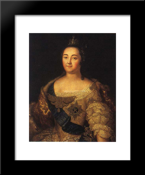 Portrait Of Elizabeth Of Russia 20x24 Black Modern Wood Framed Art Print Poster by Antropov, Aleksey