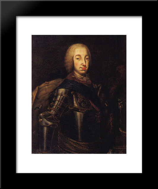 Portrait Of Grand Duke Peter Fedotovich (Later Peter Iii), 20x24 Black Modern Wood Framed Art Print Poster by Antropov, Aleksey