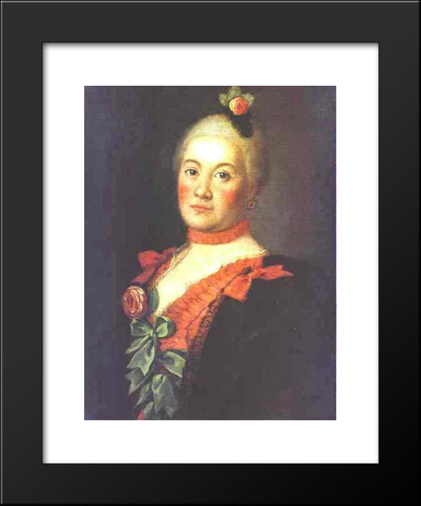 Portrait Of Princess T.A.Trubetzkaya 20x24 Black Modern Wood Framed Art Print Poster by Antropov, Aleksey