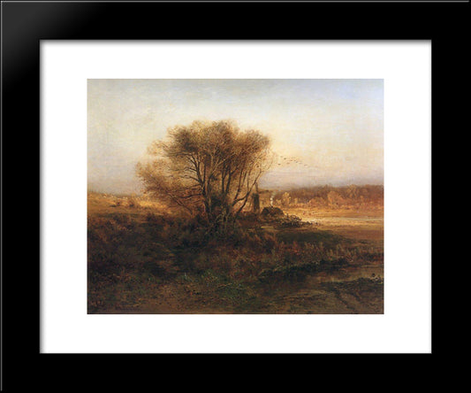 Autumn 20x24 Black Modern Wood Framed Art Print Poster by Savrasov, Aleksey