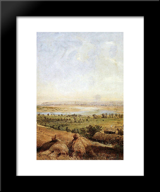 Compressed Field 20x24 Black Modern Wood Framed Art Print Poster by Savrasov, Aleksey