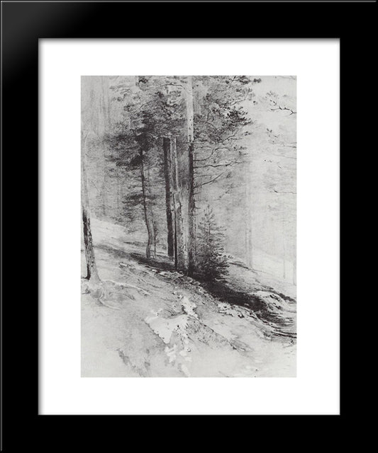 Forest 20x24 Black Modern Wood Framed Art Print Poster by Savrasov, Aleksey