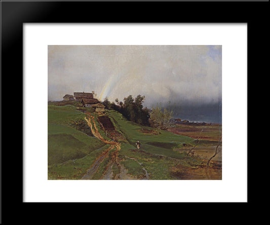 Rainbow 20x24 Black Modern Wood Framed Art Print Poster by Savrasov, Aleksey