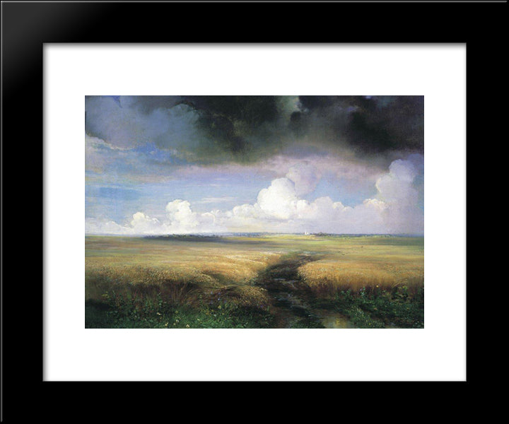 Rye 20x24 Black Modern Wood Framed Art Print Poster by Savrasov, Aleksey