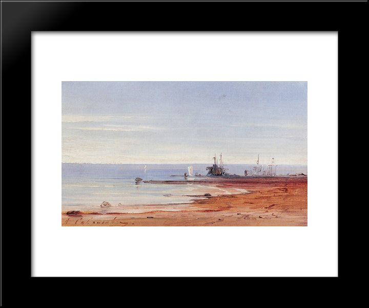 Sea 20x24 Black Modern Wood Framed Art Print Poster by Savrasov, Aleksey