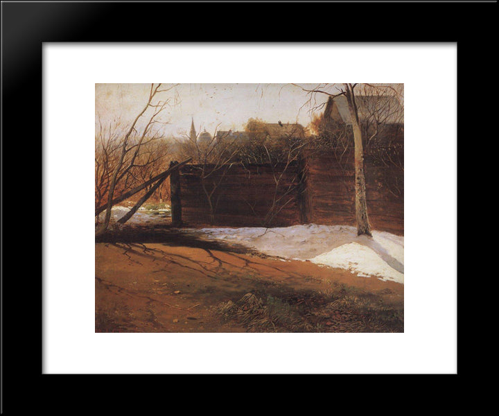 Spring 20x24 Black Modern Wood Framed Art Print Poster by Savrasov, Aleksey