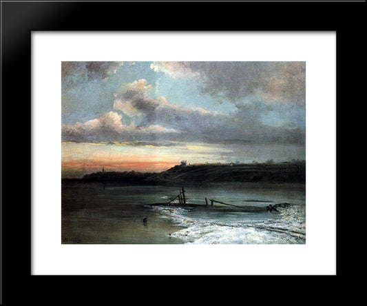 Spring Thaw 20x24 Black Modern Wood Framed Art Print Poster by Savrasov, Aleksey