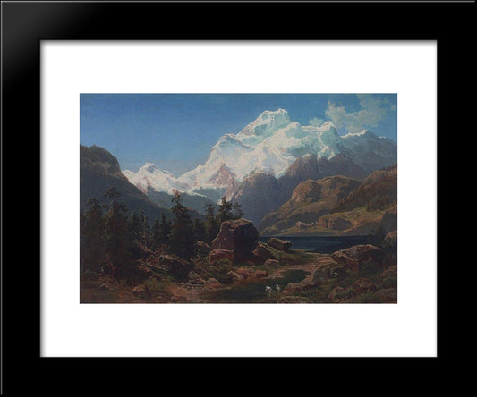 Swiss Form 20x24 Black Modern Wood Framed Art Print Poster by Savrasov, Aleksey