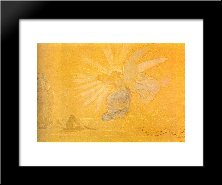 Angel Rolled The Stone From The Tomb 20x24 Black Modern Wood Framed Art Print Poster by Ivanov, Alexander