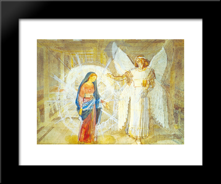 Annunciation 20x24 Black Modern Wood Framed Art Print Poster by Ivanov, Alexander