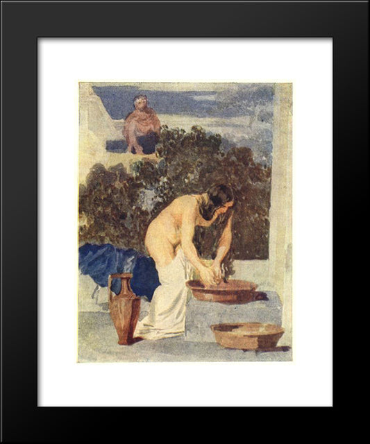 Bathsheba 20x24 Black Modern Wood Framed Art Print Poster by Ivanov, Alexander