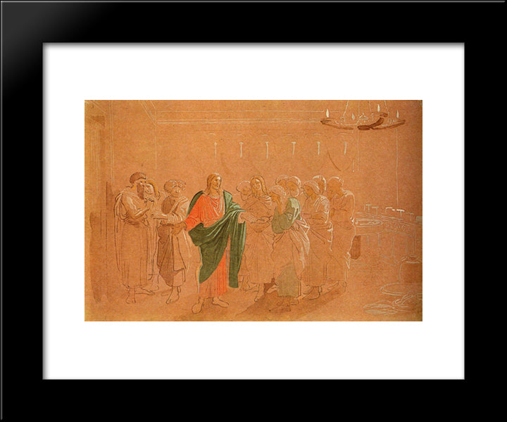 Exit From The Last Supper 20x24 Black Modern Wood Framed Art Print Poster by Ivanov, Alexander