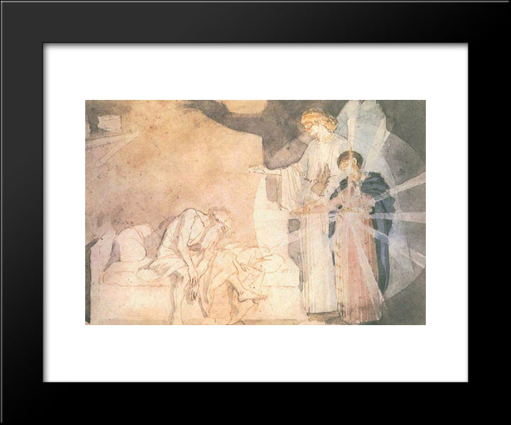 Joseph'S Dream 20x24 Black Modern Wood Framed Art Print Poster by Ivanov, Alexander