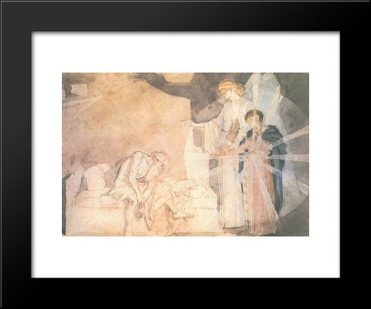 Joseph'S Dream 20x24 Black Modern Wood Framed Art Print Poster by Ivanov, Alexander