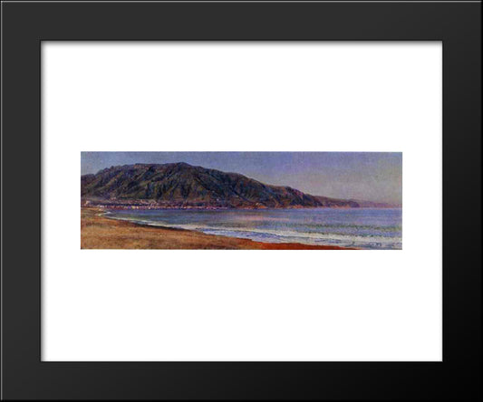 The Bay Of Naples Near Castellmare 20x24 Black Modern Wood Framed Art Print Poster by Ivanov, Alexander