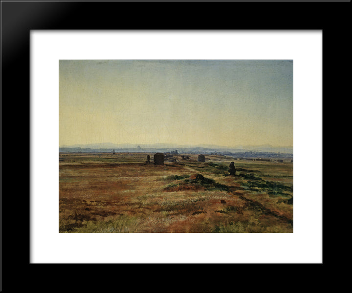 Via Appia At Sunset 20x24 Black Modern Wood Framed Art Print Poster by Ivanov, Alexander