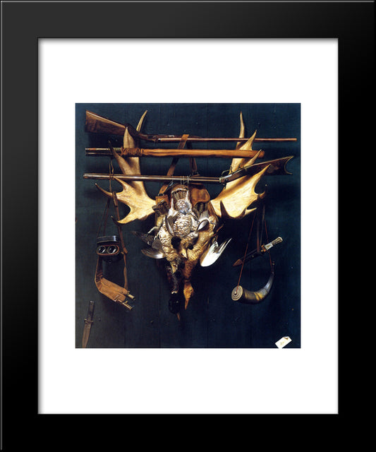 After The Hunt 20x24 Black Modern Wood Framed Art Print Poster by Pope, Alexander