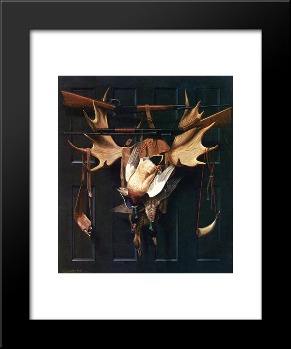 Successful Hunter 20x24 Black Modern Wood Framed Art Print Poster by Pope, Alexander