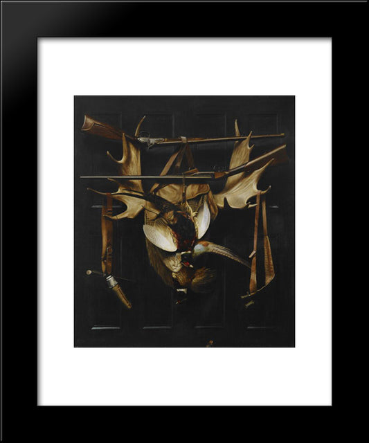 Trophies Of The Hunt 20x24 Black Modern Wood Framed Art Print Poster by Pope, Alexander