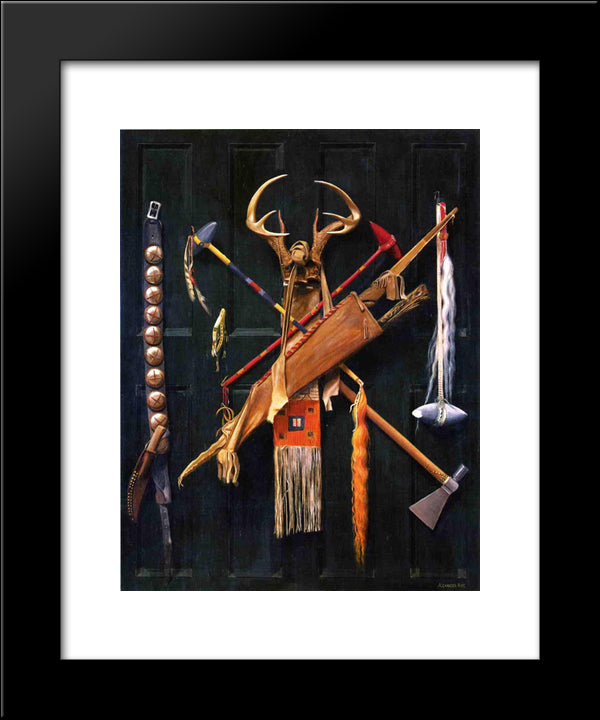 Weapons Of War 20x24 Black Modern Wood Framed Art Print Poster by Pope, Alexander