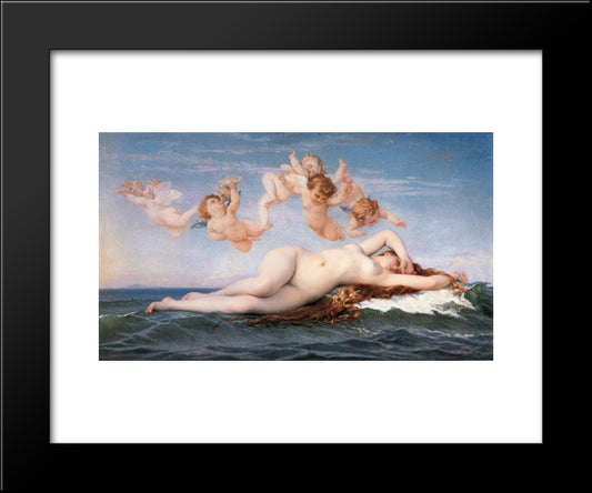 Birth Of Venus 20x24 Black Modern Wood Framed Art Print Poster by Cabanel, Alexandre