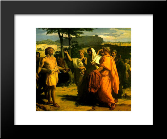 Cincinnatus Receiving Deputies Of The Senate 20x24 Black Modern Wood Framed Art Print Poster by Cabanel, Alexandre