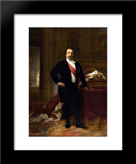 Napoleon III 20x24 Black Modern Wood Framed Art Print Poster by Cabanel, Alexandre