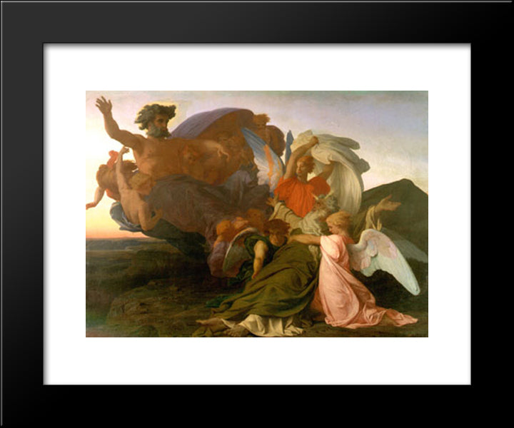 The Death Of Moses 20x24 Black Modern Wood Framed Art Print Poster by Cabanel, Alexandre