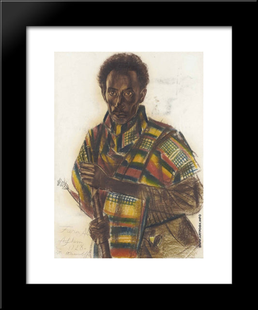 Fara Ali, Afdem 20x24 Black Modern Wood Framed Art Print Poster by Jacovleff, Alexandre