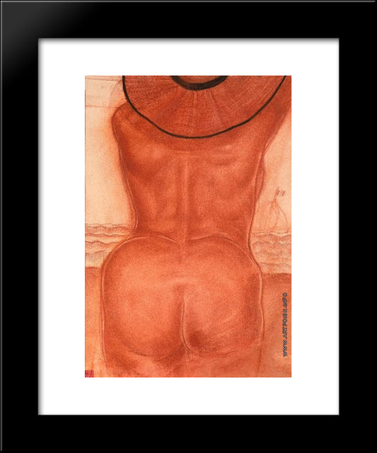 Nu #2 20x24 Black Modern Wood Framed Art Print Poster by Jacovleff, Alexandre