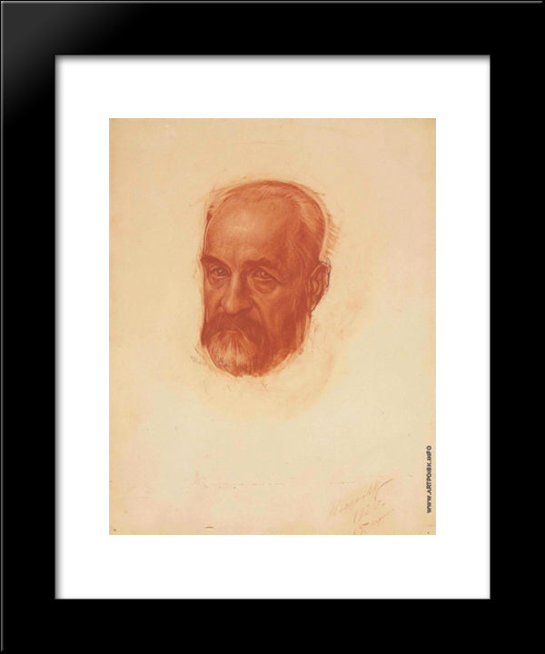 Portrait Of Prince George Lvov 20x24 Black Modern Wood Framed Art Print Poster by Jacovleff, Alexandre