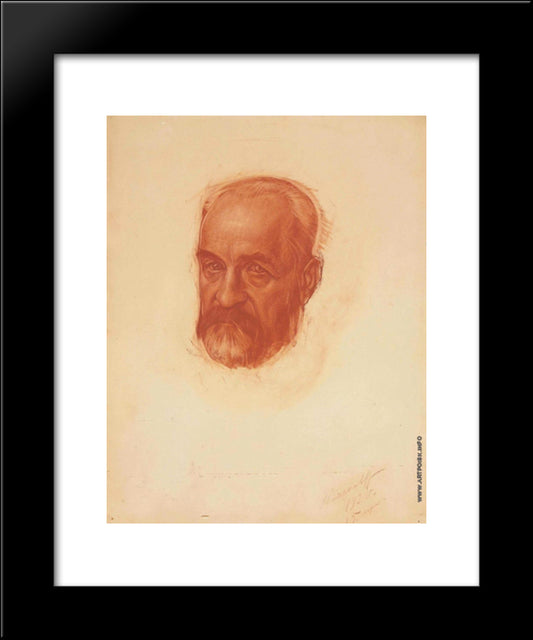 Portrait Of Prince George Lvov 20x24 Black Modern Wood Framed Art Print Poster by Jacovleff, Alexandre
