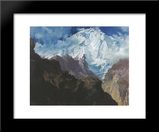 Rakaposhi Mountain 20x24 Black Modern Wood Framed Art Print Poster by Jacovleff, Alexandre