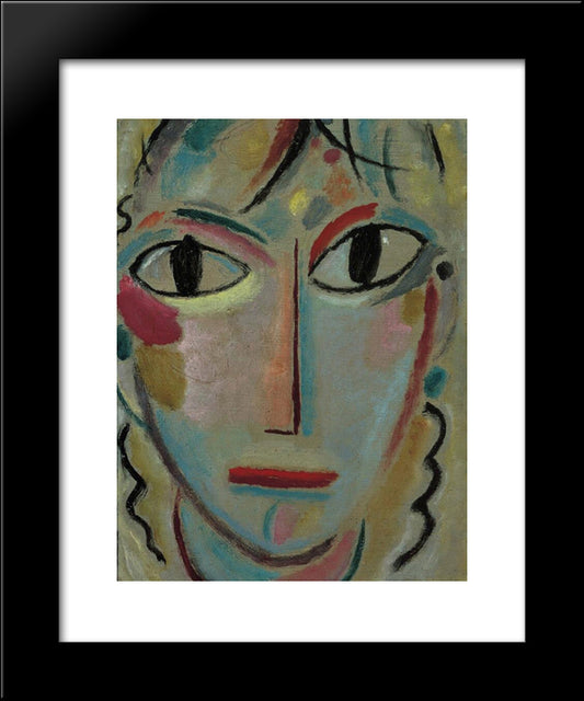 Astonishment 20x24 Black Modern Wood Framed Art Print Poster by von Jawlensky, Alexej