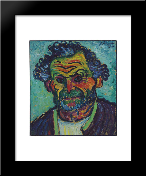 Bauer 20x24 Black Modern Wood Framed Art Print Poster by von Jawlensky, Alexej