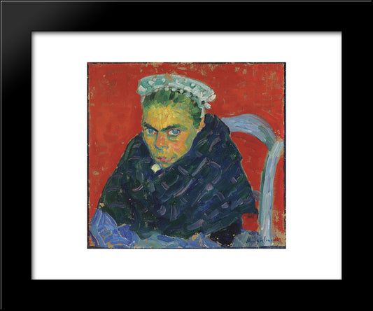 Bretonische Bauerin 20x24 Black Modern Wood Framed Art Print Poster by von Jawlensky, Alexej