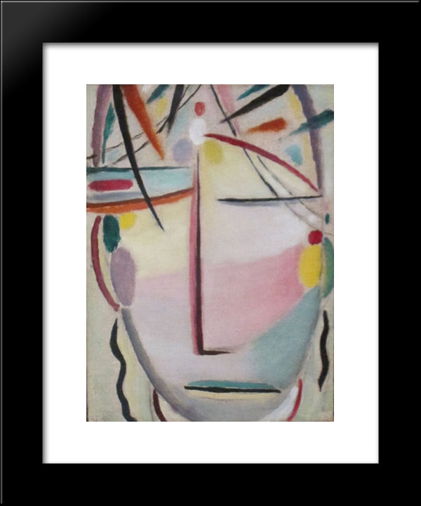 Saviour'S Face - Christ 20x24 Black Modern Wood Framed Art Print Poster by von Jawlensky, Alexej