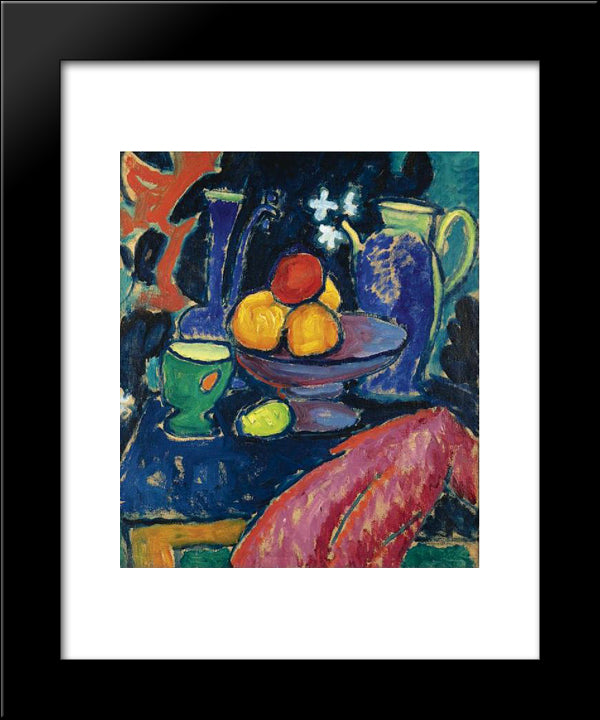 Still-Life With Jug 20x24 Black Modern Wood Framed Art Print Poster by von Jawlensky, Alexej