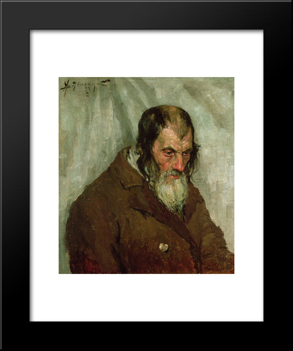 The Old Jew 20x24 Black Modern Wood Framed Art Print Poster by von Jawlensky, Alexej