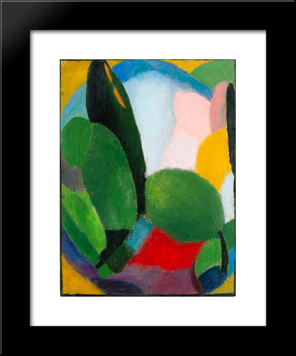 Variation 20x24 Black Modern Wood Framed Art Print Poster by von Jawlensky, Alexej