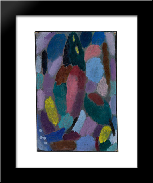 Variation Field Of Tulips 20x24 Black Modern Wood Framed Art Print Poster by von Jawlensky, Alexej